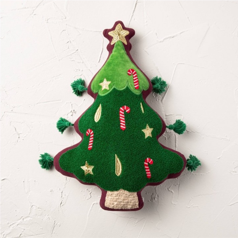 Christmas Tree Shaped Decorative Pillow from Opalhouse designed with Jun…